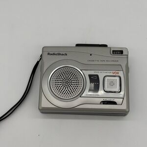 Radio Shack CTR-122 Cassette Tape Recorder VOX Voice Activation Silver For Parts